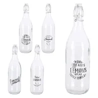 BOTTIGLIA IN VETRO 'DECORATA' 1000 ml