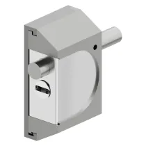 CHIUSURA DI SICUREZZA PER SERRANDE 'RIF06' alluminio silver