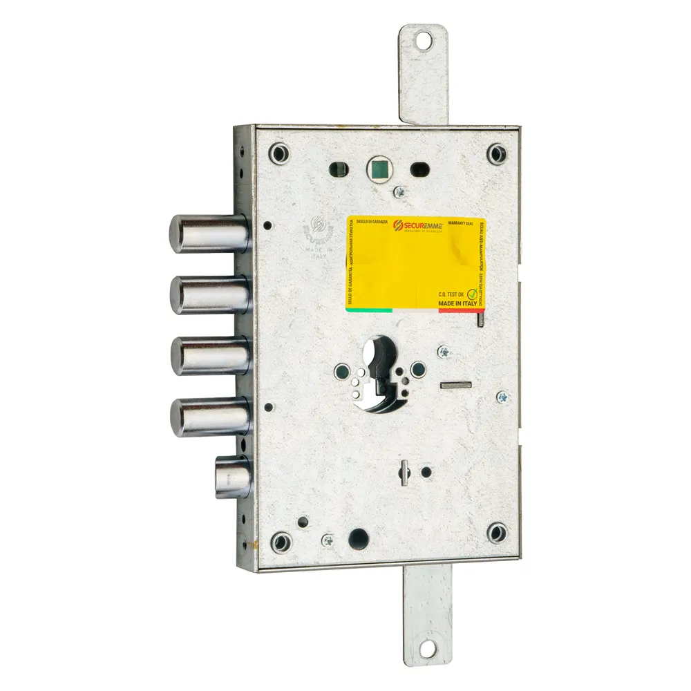 SERRATURA DA APPLICARE TRIPLICE PER PORTE BLINDATE '265' interasse pistoni 28 mm - E63 SX SERRATURA DA APPLICARE TRIPLICE PER PORTE BLINDATE '265' interasse pistoni 28 mm - E63 SX
