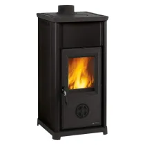 STUFA A LEGNA 'TEA 5.0' 7 kW - colore nero antracite