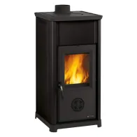 STUFA A LEGNA 'TEA 5.0' 7 kW - colore nero antracite