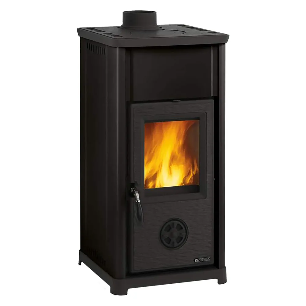 STUFA A LEGNA 'TEA 5.0' 7 kW - colore nero antracite STUFA A LEGNA 'TEA 5.0' 7 kW - colore nero antracite
