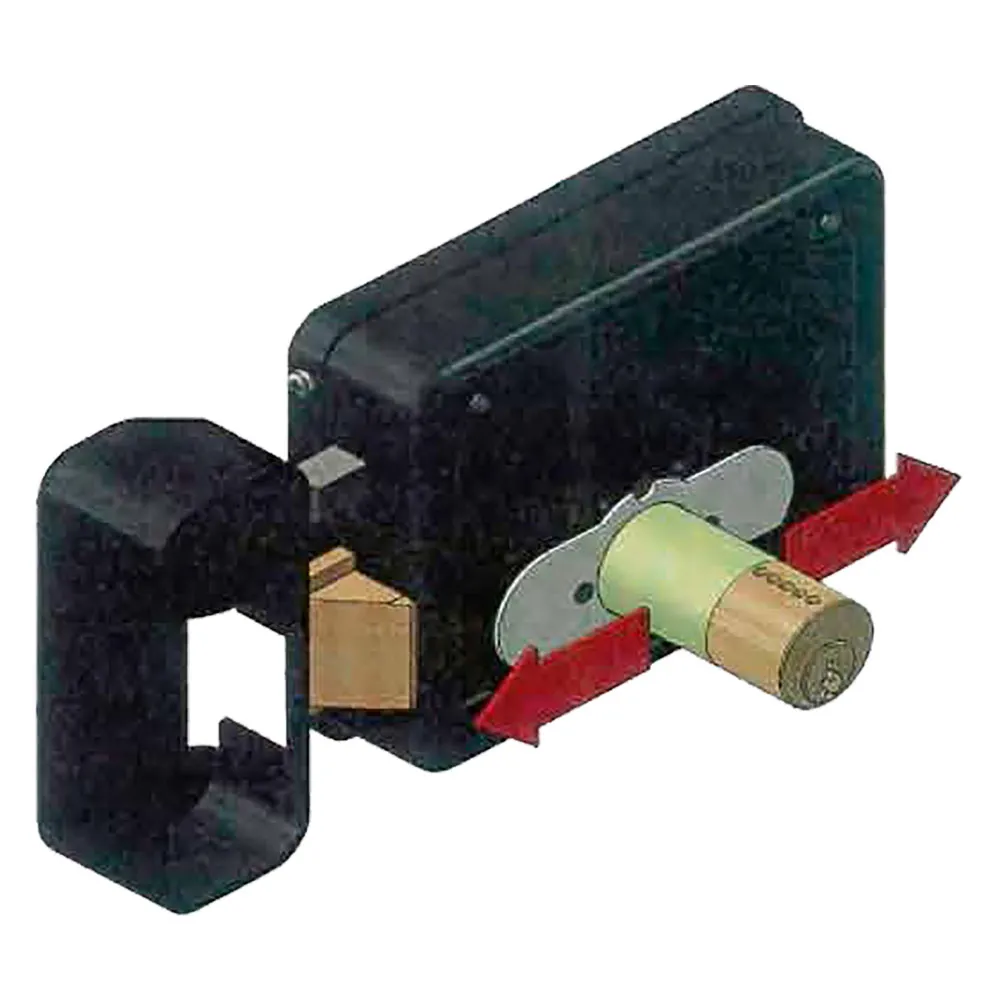 SERRATURA ELETTRICA DA APPLICARE PER FERRO ART. 2449 destra - zincata SERRATURA ELETTRICA DA APPLICARE PER FERRO ART. 2449 destra - zincata