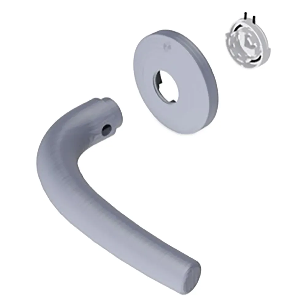 MANIGLIA PORTA BLINDATA 'TIZIANA' argento MANIGLIA PORTA BLINDATA 'TIZIANA' argento
