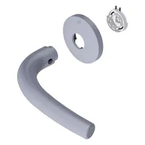 MANIGLIA PORTA BLINDATA 'TIZIANA' ottone lucido