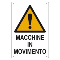 CARTELLO 'MACCHINE IN MOVIMENTO' cm 60 x 40