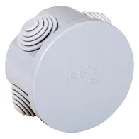 SCATOLA TONDA DA PARETE Ø mm 60 x h.35 - 4 entrate