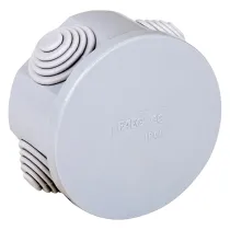 SCATOLA TONDA DA PARETE Ø mm 80 x h.40 - 4 entrate