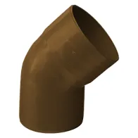 CURVA 45° PER TUBO PLUVIALE IN PVC 45° Ø 80 (aperta)