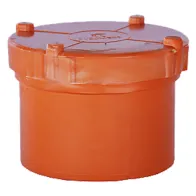 TAPPO A VITE IN PVC Ø 125