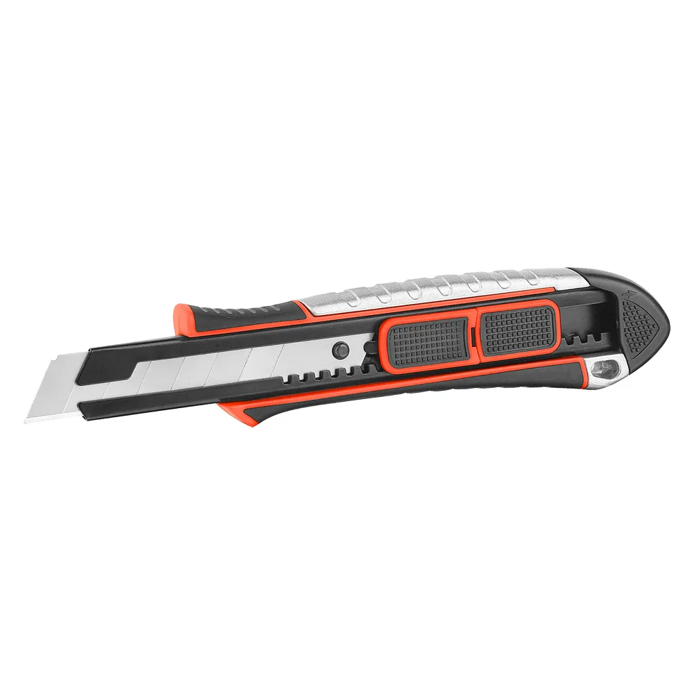 CUTTER AUTOBLOCCANTE 'UNK 2 IN 1' lama mm 25 - corpo alluminio CUTTER AUTOBLOCCANTE 'UNK 2 IN 1' lama mm 25 - corpo alluminio