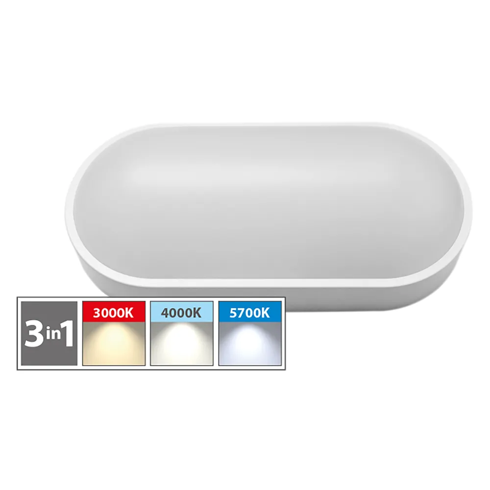 PLAFONIERA LED OVALE 'BV' 12W - 800 lumen PLAFONIERA LED OVALE 'BV' 12W - 800 lumen