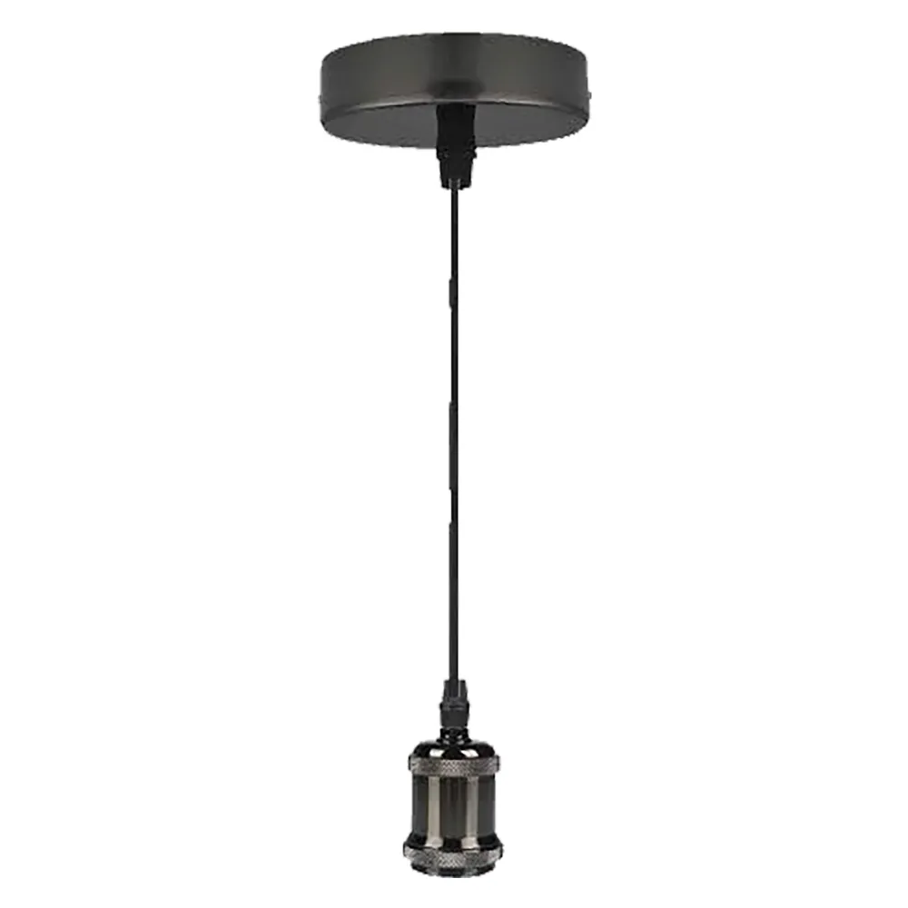 LAMPADARIO IN METALLO 'VINTAGE CM1010' colore cromo scuro LAMPADARIO IN METALLO 'VINTAGE CM1010' colore cromo scuro