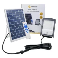 PROIETTORE A LED CON PANNELLO SOLARE 100W (pannello 10W) - cm 28 x 19