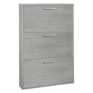 SCARPIERA 3 RIBALTE SINGOLE LINEA 'MEGARA' cm. 15 x 65 x h.105 - bianca