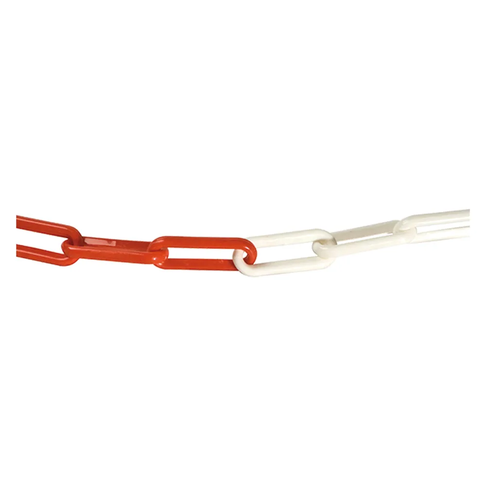 CATENA SEGNALETICA ACCIAIO BICOLORE bobina mt 30 bianco/rosso CATENA SEGNALETICA ACCIAIO BICOLORE bobina mt 30 bianco/rosso