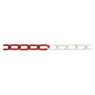 CATENA SEGNALETICA ACCIAIO BICOLORE bobina mt 30 bianco/rosso