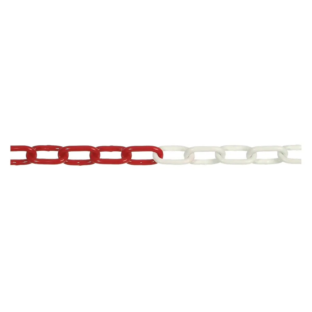 CATENA SEGNALETICA ACCIAIO BICOLORE bobina mt 30 bianco/rosso CATENA SEGNALETICA ACCIAIO BICOLORE bobina mt 30 bianco/rosso