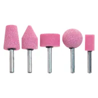 MOLE ABRASIVE AL CORINDONE ROSA '399.00' set 5 pezzi