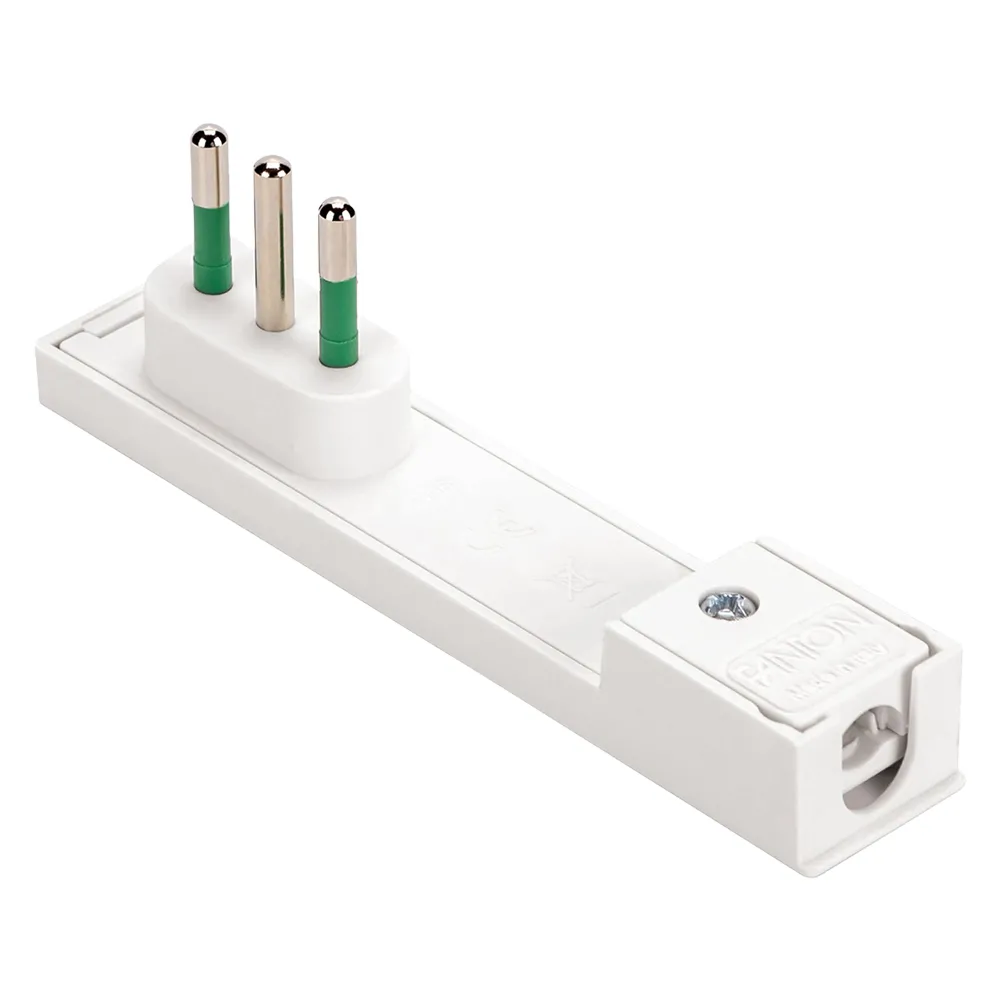SPINA VOLANTE PIATTA 'CLOCK' 2P+T 10A SPINA VOLANTE PIATTA 'CLOCK' 2P+T 10A