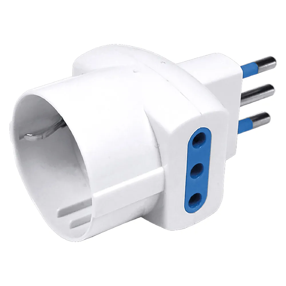 ADATTATORE art.CE37B - spina 2P + T 10A - scatola appendibile ADATTATORE art.CE37B - spina 2P + T 10A - scatola appendibile