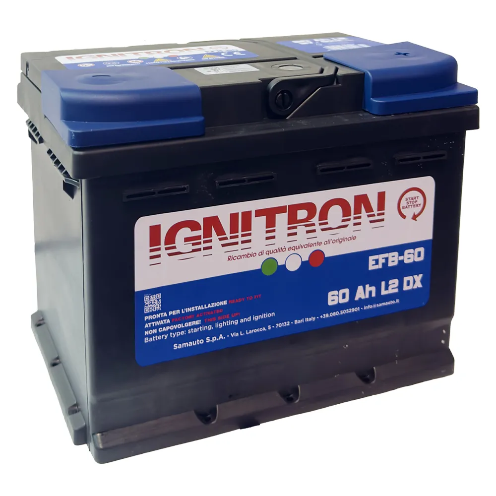 BATTERIA PER AUTO START & STOP 'IGNITRON EFB' 70 AH - mm 278 x 175 x 190
