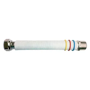 FLESSIBILE ESTENSIBILE RIVESTITO PER GAS / ACQUA SANITARIA MF 1/2' - da 100 a 200 mm - DN15