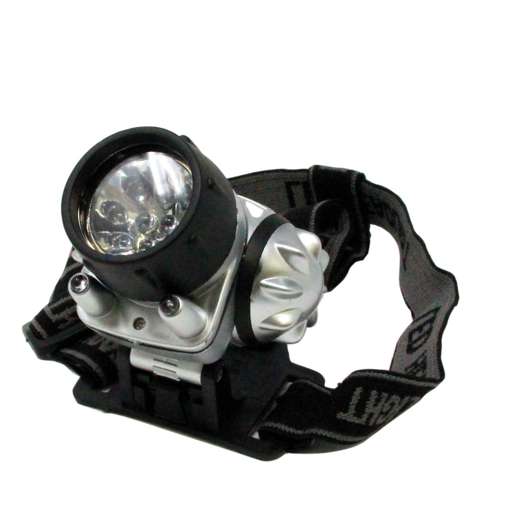 10+2 LED HEAD TORCH WITH BATTERY SPRING