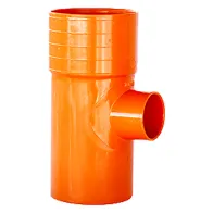 DERIVAZIONE A 'T' RIDOTTA 87° IN PVC Ø 100 / 50