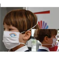 MASCHERINA IGIENICA PROTETTIVA RIUTILIZZABILE 'BAM blu cm. 18 x 7 - 2/5 anni