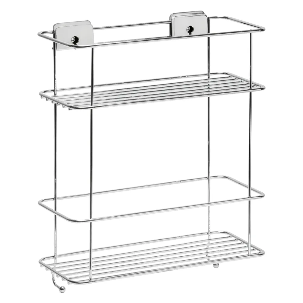 CESTELLO PER DOCCIA RIPIANO DOPPIO SERIE 'GRIP' cm 26 x 11