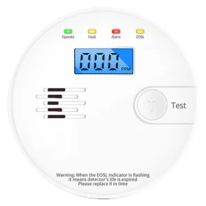 RILEVATORE MONOSSIDO DI CARBONIO A BATTERIA '710053' 3 AA