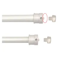 STANGHETTA A MOLLA 'ONLY ONE' UNIVERSALE cm. 63/110 - bianca