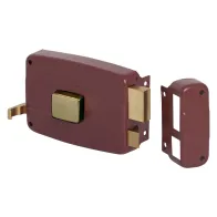 SERRATURA PORTONCINO DA APPLICARE PER LEGNO ART. 50110 'N6' - Dx -  E 50