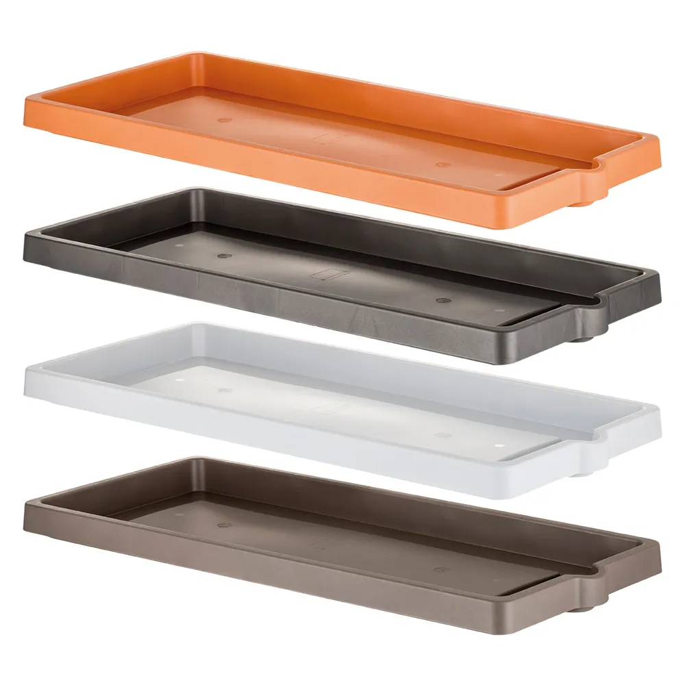 SOTTOVASO PER FIORIERA RETTANGOLARE cm 60 x 25 x 3 SOTTOVASO PER FIORIERA RETTANGOLARE cm 60 x 25 x 3