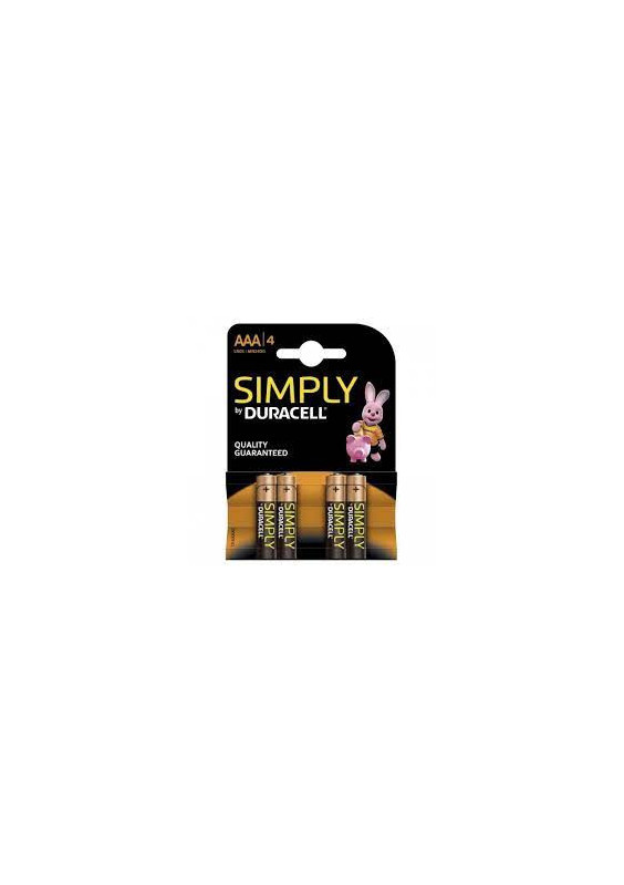 DURACELL SIMPLY AAA BATTERIES 4 PCS.