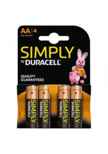 DURACELL SIMPLY AA STYLE 4 PCS