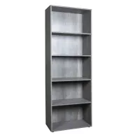 LIBRERIA LINEA 'FLOW' 5 ripiani - cm.35 x 68 x h.200 cemento