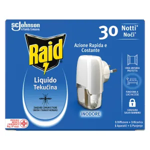 ANTIZANZARE ELETTRICO AD EMANAZIONE con 1 ricarica liquida