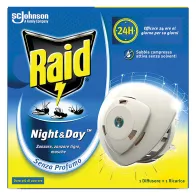 ANTIZANZARE ELETTRICO AD EMANAZIONE 'NOTTE/GIORNO' con 1 ricarica liquida