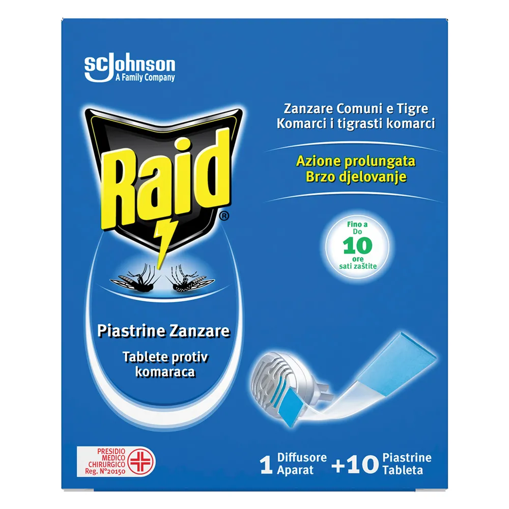 ANTIZANZARE ELETTRICO A PIASTRINE 'BASE' con 10 ricariche ANTIZANZARE ELETTRICO A PIASTRINE 'BASE' con 10 ricariche