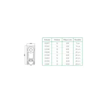 PARASPIFFERI IN ALLUMINIO PER INFISSI ALLUMINIO VERNICIATO Lunghezza guide/paraspifferi: 33 cm