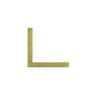 Lastrine angolari piatte zincato giallo Misura (mm x mm): 60 X 60 mm.