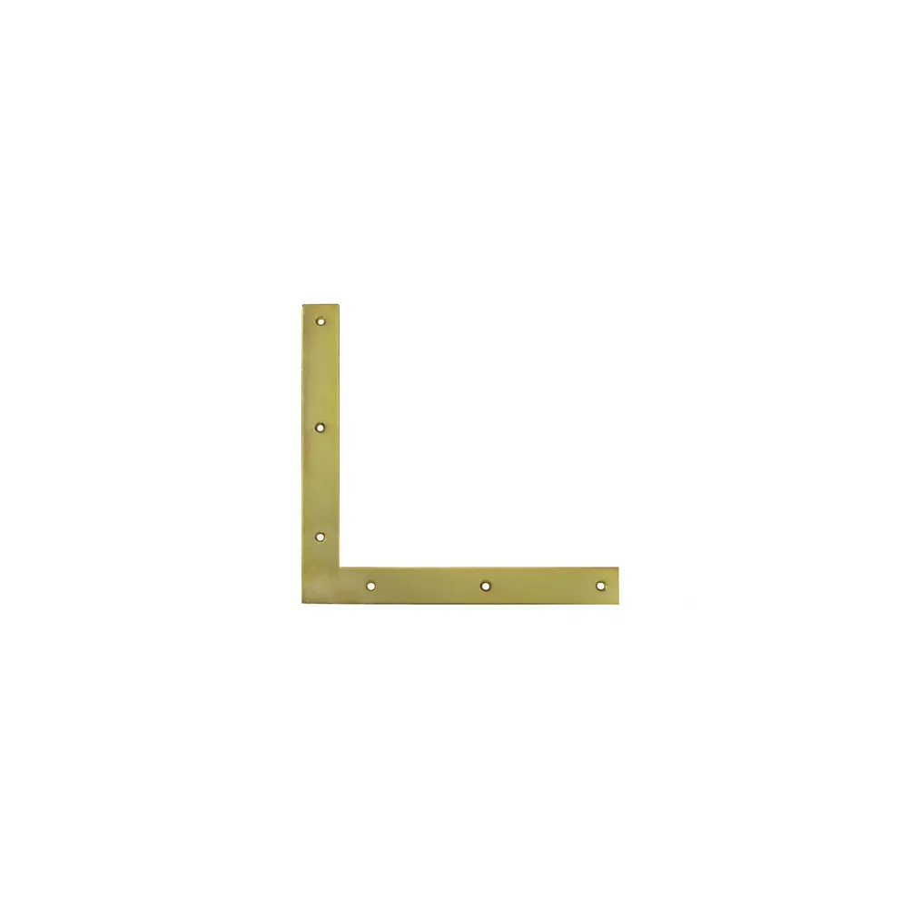 Lastrine angolari piatte zincato giallo Misura (mm x mm): 60 X 60 mm.