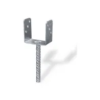 Supporto a "U" per pali Misura X X X: 91 x 65 x 105 x 200 mm.