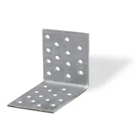 Giunto ad angolo forato Misura X X X: 80 x 80 x 60 mm.