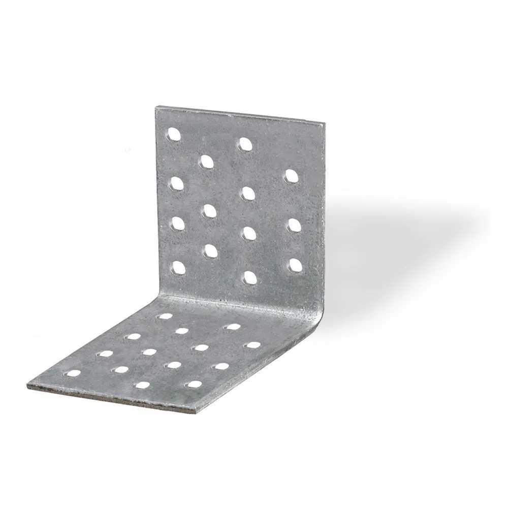 Giunto ad angolo forato Misura X X X: 100 x 100 x 80 mm. Giunto ad angolo forato Misura X X X: 100 x 100 x 80 mm.