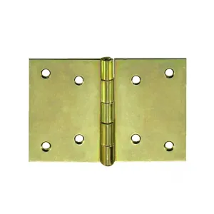 Cerniere larghe zincate giallo Misura (mm x mm): 75 x 50 mm.