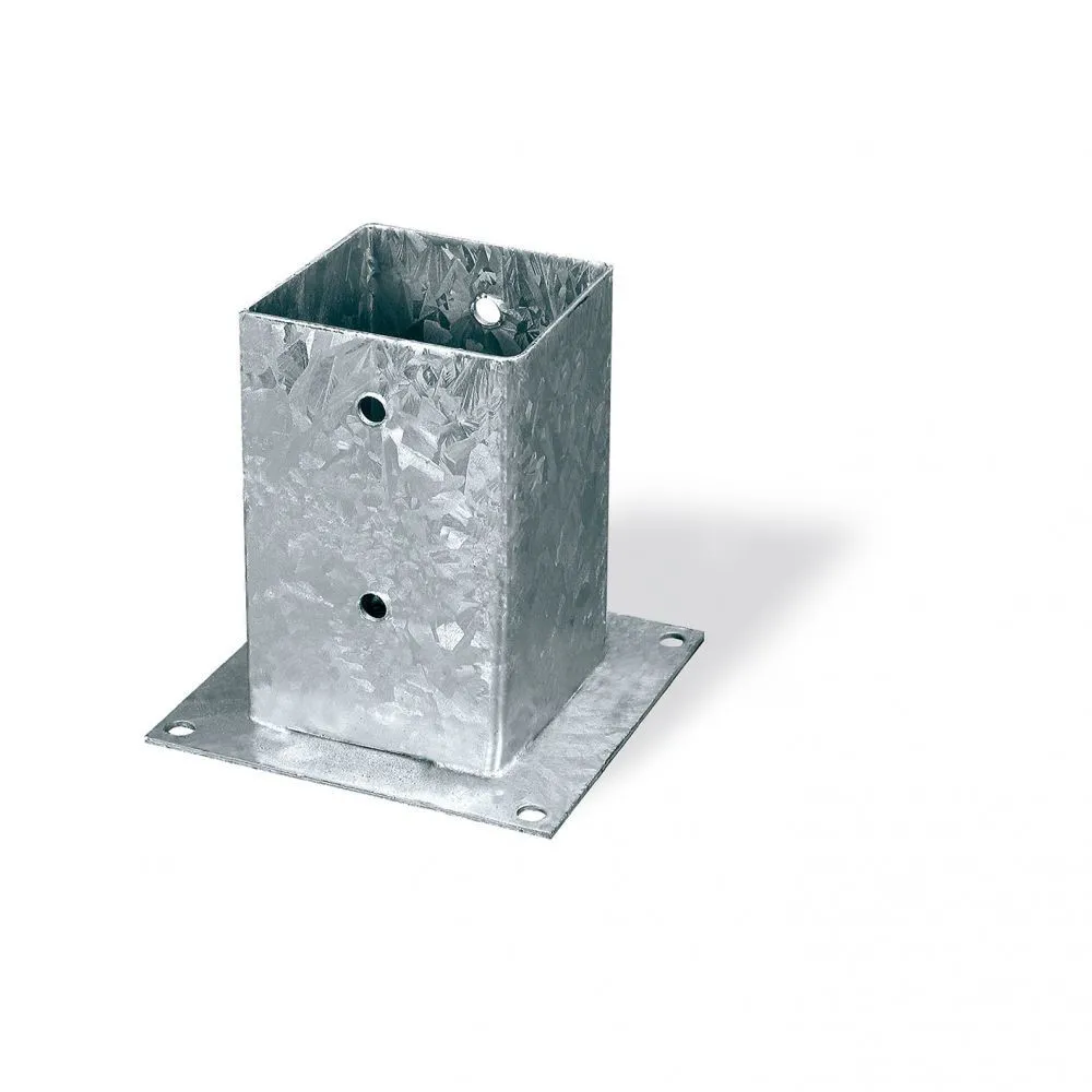 Ancoraggio d'appoggio per travi Misura X X X: 71 x 71 x 150 x 150 mm. Ancoraggio d'appoggio per travi Misura X X X: 71 x 71 x 150 x 150 mm.