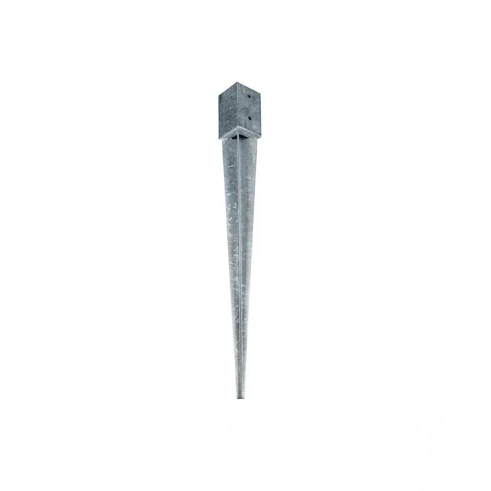 PORTAPALI ZINCATO A FUOCO (4 Fori) A PUNTA - Diverse Misure Misura X X X: 71 x 71 x 150 x 750 mm. PORTAPALI ZINCATO A FUOCO (4 Fori) A PUNTA - Diverse Misure Misura X X X: 71 x 71 x 150 x 750 mm.